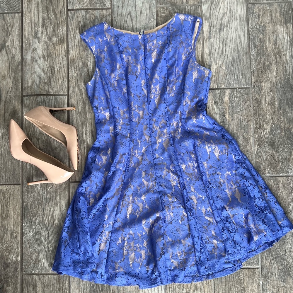 Blue lace dress danny and Nicole